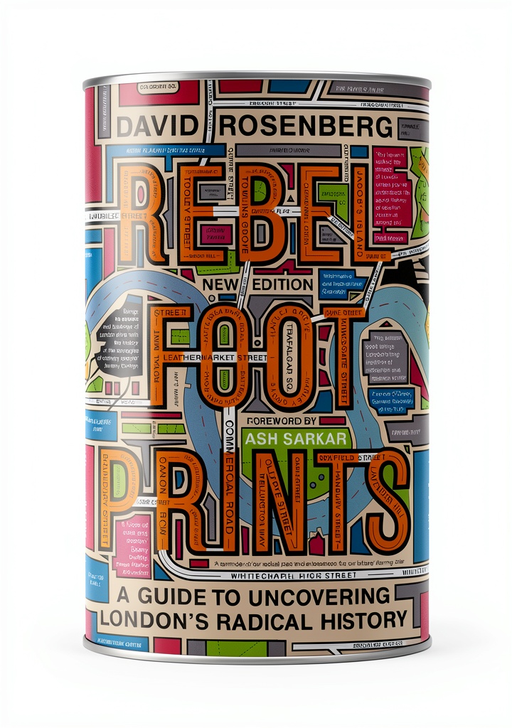 Cover of Pluto Press history book on a tablet