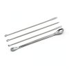 HLGHLG Stainless Steel Lab Scoops Set 4 Micro Spoons-1