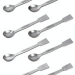 Eisco Stainless Steel Lab Scoops Spatula Ends 12 Pack-0