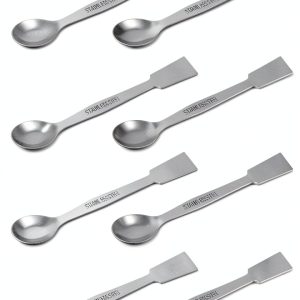 Eisco Stainless Steel Lab Scoops Spatula Ends 12 Pack-0