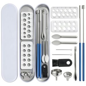 Jueion Capsule Filler Kit Stainless Steel Universal DIY-0