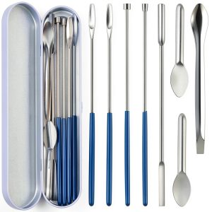 LANDNEOO Lab Scoops Stainless Steel Tools for Powder-0