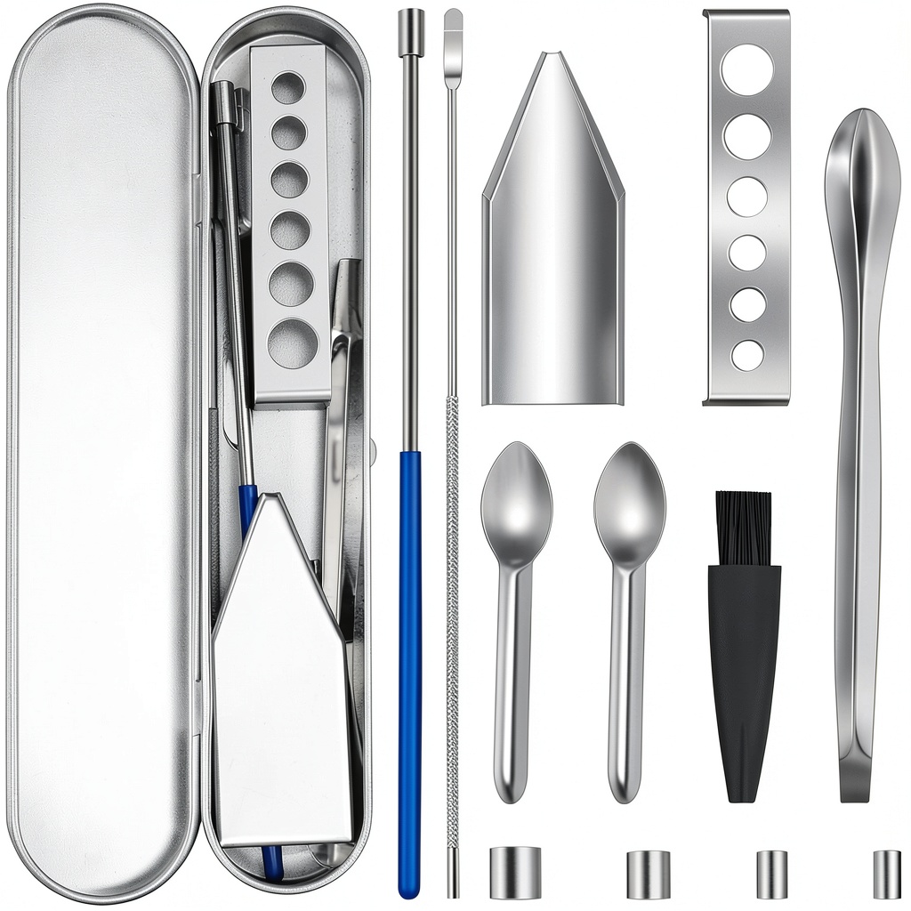 Artcome capsule filling machine with stainless steel components and storage tin