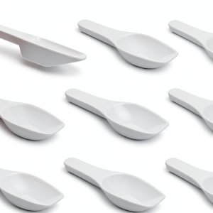 Lab Scoop Eisco Plastic 2ml Capacity Flat Bottom Design-0