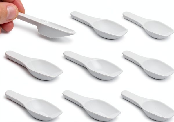 Lab Scoop Eisco Plastic 2ml Capacity Flat Bottom Design-0