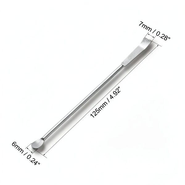 uxcell Stainless Steel Lab Scoop Spatula 304 Material-1
