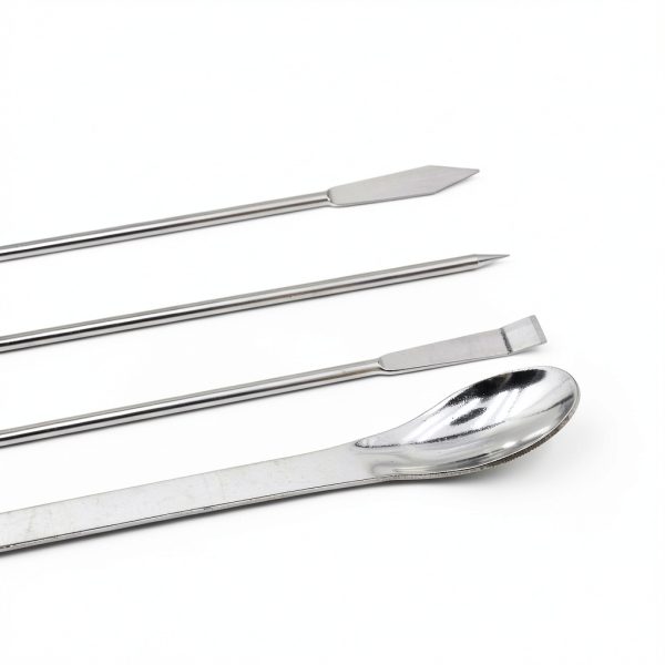 HLGHLG Stainless Steel Lab Scoops Set 4 Micro Spoons-3