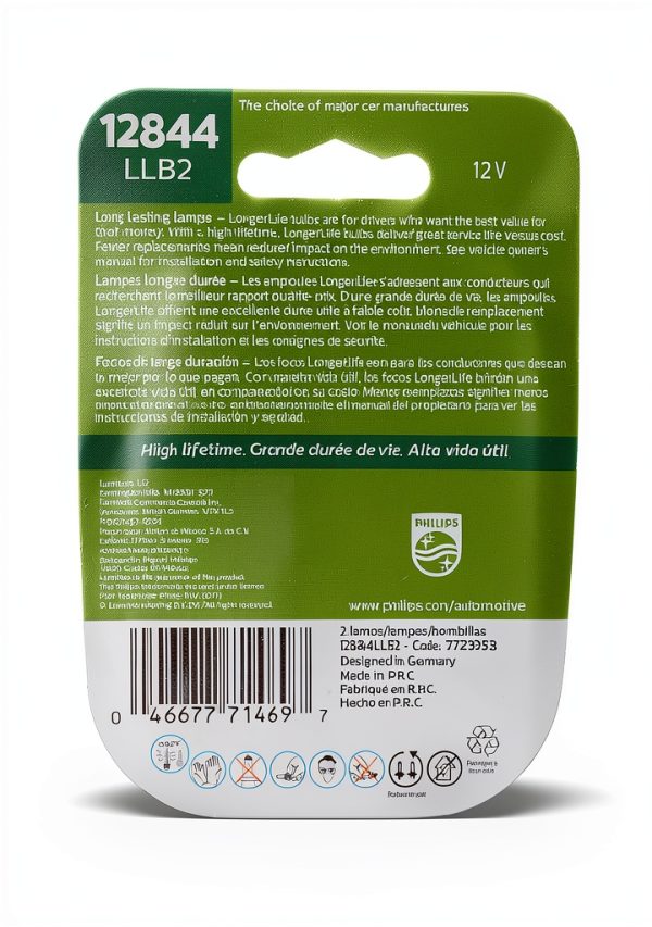 Philips S14 Automotive Bulb 12844LLB2 Dimmable Pair-1