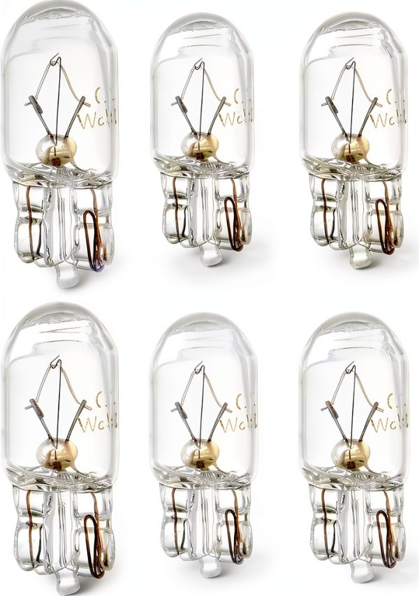 Halogen T10 Bulb jokormo 10-Piece Warm White 5W Durable Interior Light-0