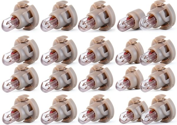 cciyu T4 12mm Warm White Waterproof LED Ignition Bulb 20 Pack-0