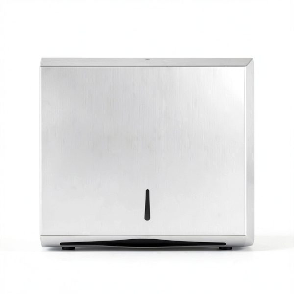 Paper Towel Dispenser Wall Mount Ziprusburk C-Fold Silver-2