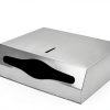 Paper Towel Dispenser Wall Mount Ziprusburk C-Fold Silver-4