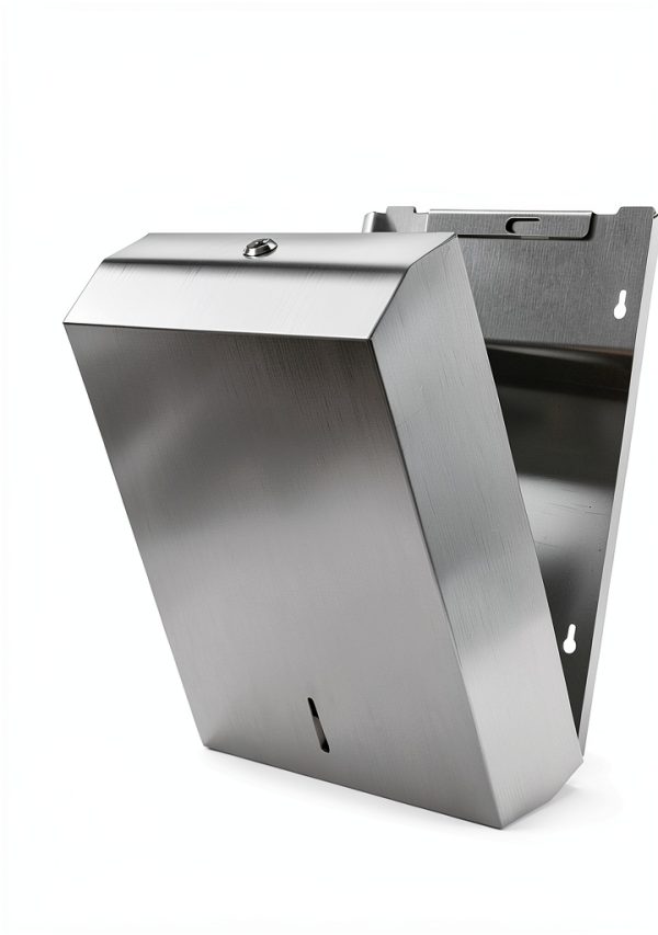 Paper Towel Dispenser Wall Mount Commercial, Fingerprint -Proof Paper Towel Holder for c-fold/Multi-fold/Tri-fold, Touchless Hand Towel Dispenser with Lock-6