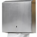 Paper Towel Dispenser Wall Mount Ziprusburk C-Fold Silver-0