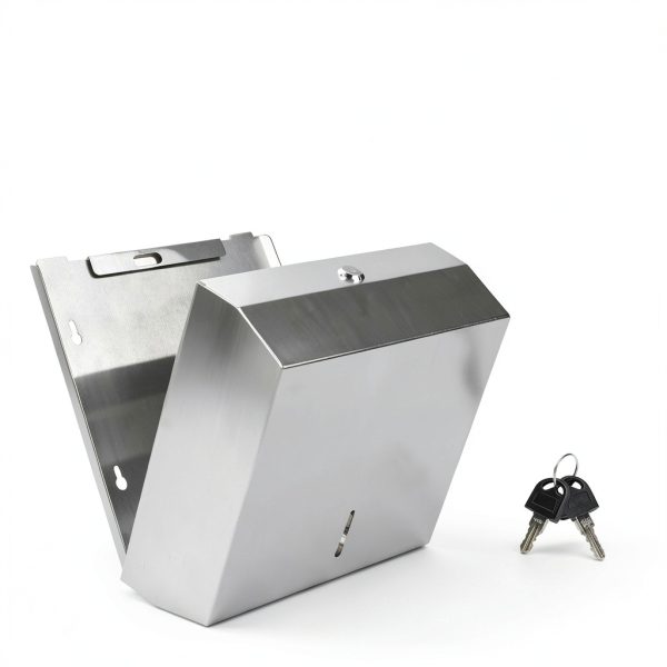 Paper Towel Dispenser Wall Mount Ziprusburk C-Fold Silver-1
