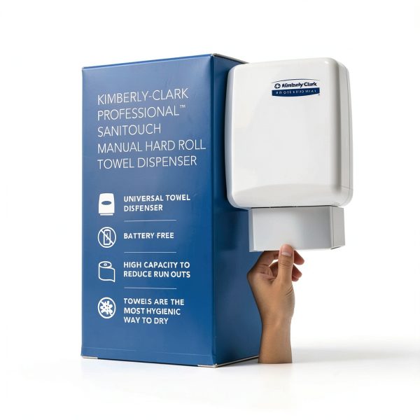 Kimberly-Clark Sanitouch Towel Dispenser, Black, 1.5" Core-9