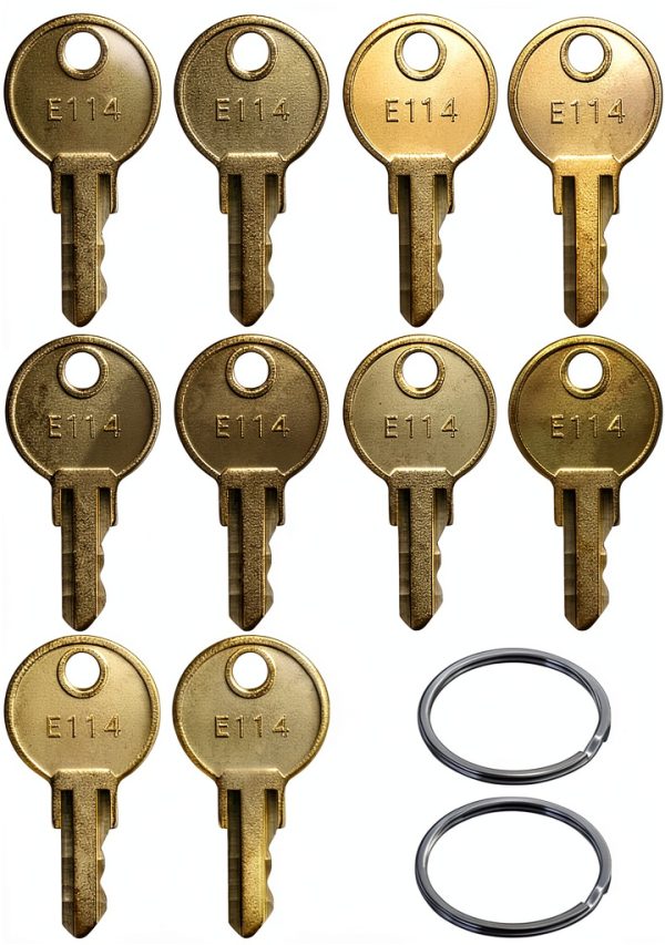 Keys for E114 Toilet Paper Dispenser, 10 Pack E-114 Paper Towel Key Replacement-0