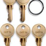 KeyPower Dispenser Keys (6) Brass Anti‑Corrosion for CAT74 Dispenser-0