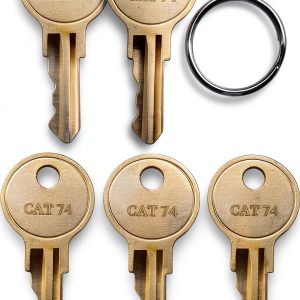 KeyPower Dispenser Keys (6) Brass Anti‑Corrosion for CAT74 Dispenser-0