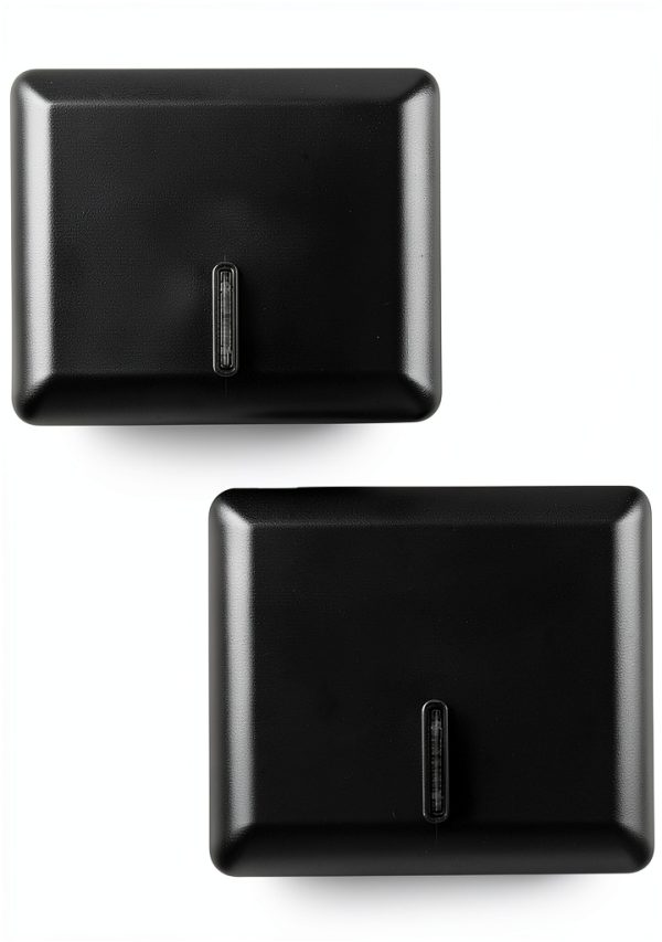 Multifold Paper Towel Dispenser Wall Mount Black 2-Pack by EnBath-0