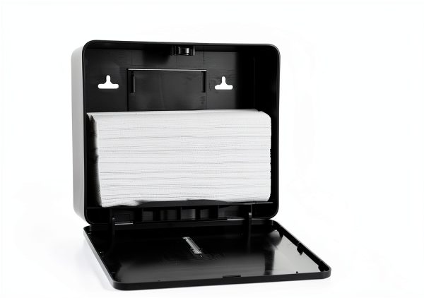 Multifold Paper Towel Dispenser Wall Mount Black EnBath 300 Sheet-1