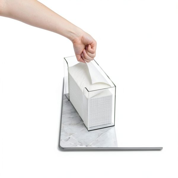 Acrylic Clear Paper Towel Dispenser 11" Multifold Countertop Cq-1